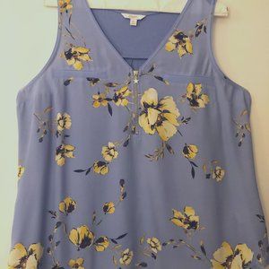 Candies Lt Blue XL Mixed Media Top